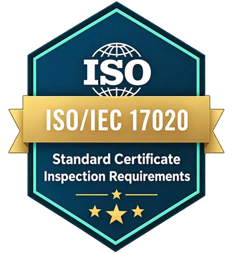 Inspection body accreditation certificate, ISO/IEC 17020