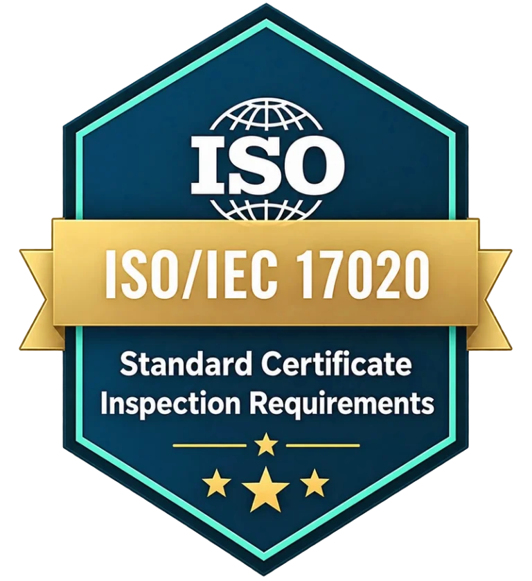 Inspection body accreditation certificate, ISO/IEC 17020